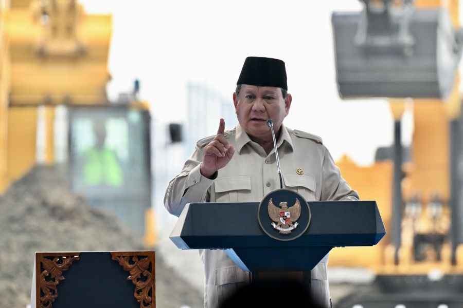 Presiden Prabowo resmikan proyek baterai terbesar di Asia Tenggara, tegaskan komitmen hilirisasi nasional. (Foto/doc. Setpres)