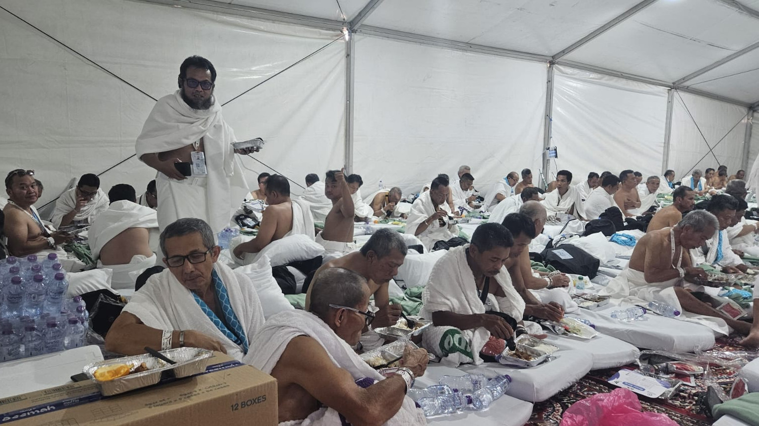 Jemaah Haji Wukuf di Arafah. (Foto/Kemenag RI)