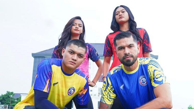 Jersey baru Arema FC. (Foto/Instagram Arema FC)