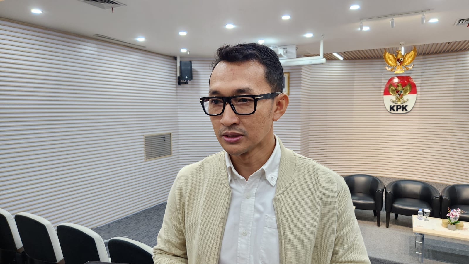 Juru Bicara KPK Budi Prasetyo. (BeritaNasional/Panji).