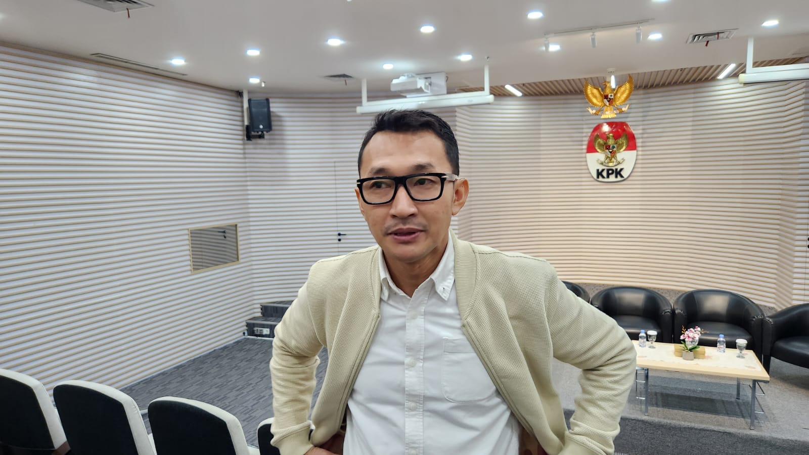 Juru Bicara KPK, Budi Prasetyo. (BeritaNasional/Panji Septo)