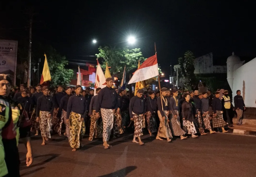 Tradisi malam satu Suro di Yogyakarta. (Foto/doc. Keraton Yogyakarta)