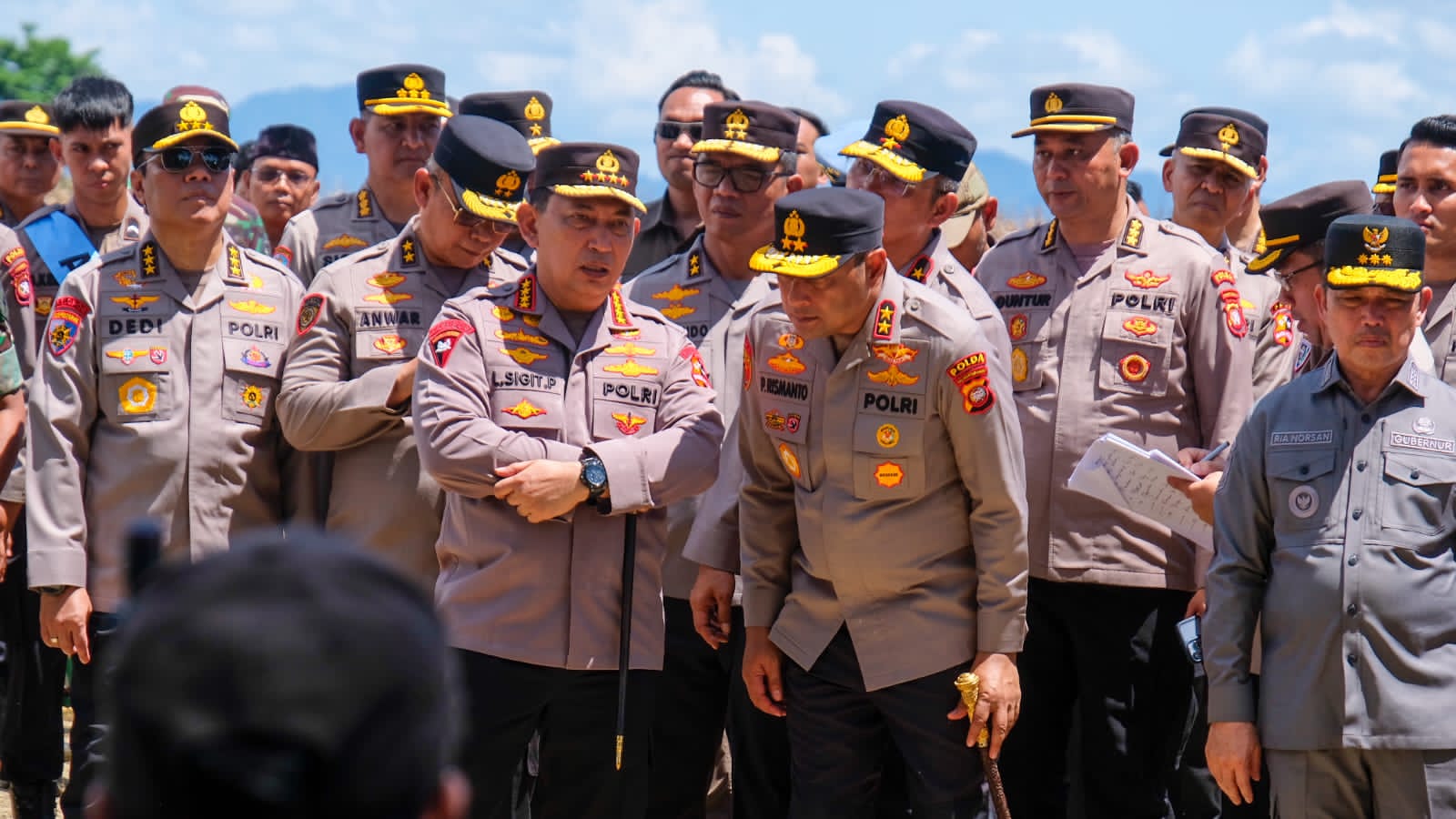 Kapolri Kunjungi Kalbar Kawal Agenda Panen Raya Jagung Nasional. (Foto/Humas Polri)