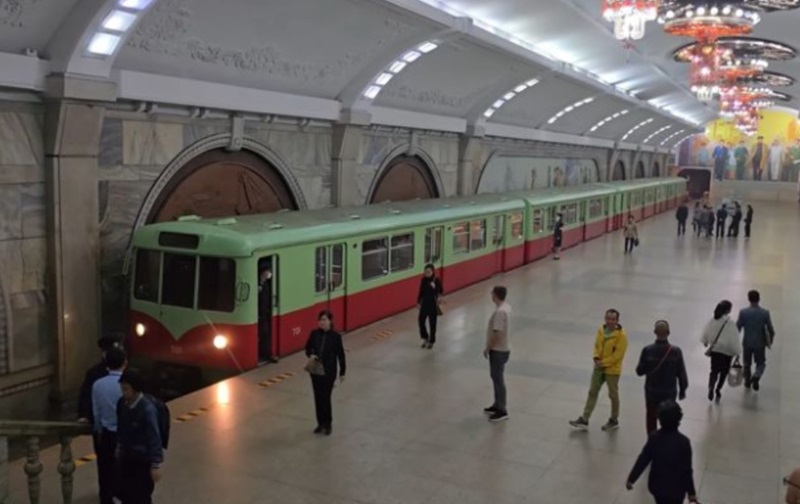 Kereta di Korut (Foto/Youtube)