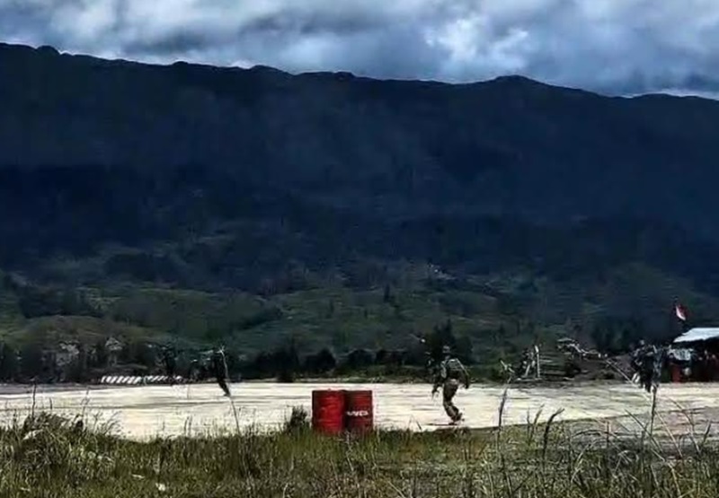 Kondisi Bandara Ilaga (Beritanasional/Bachtiar)