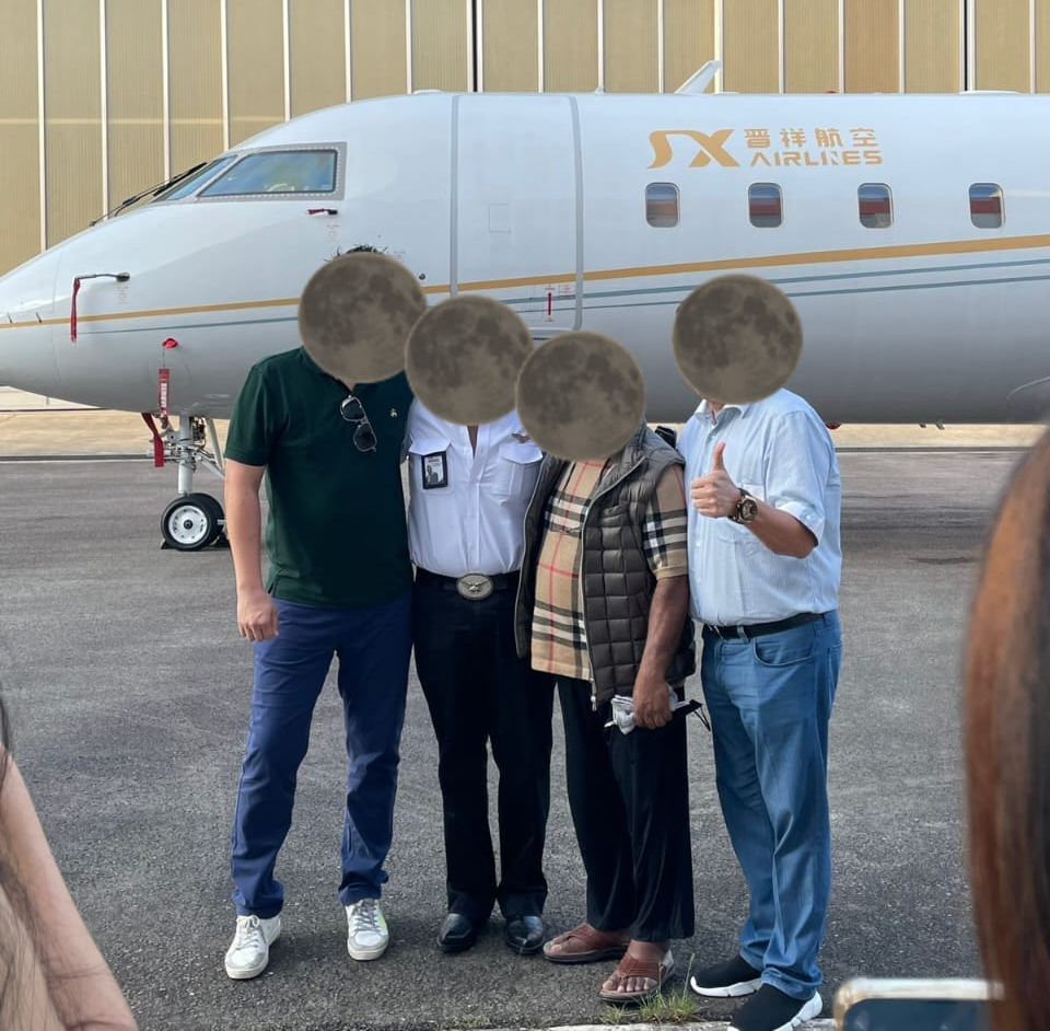 Jet pribadi yang diduga berasal dari aliran dana kasus dugaan korupsi di Pemerintah Provinsi Papua pada tahun 2020–2022. (Foto/doc. KPK)