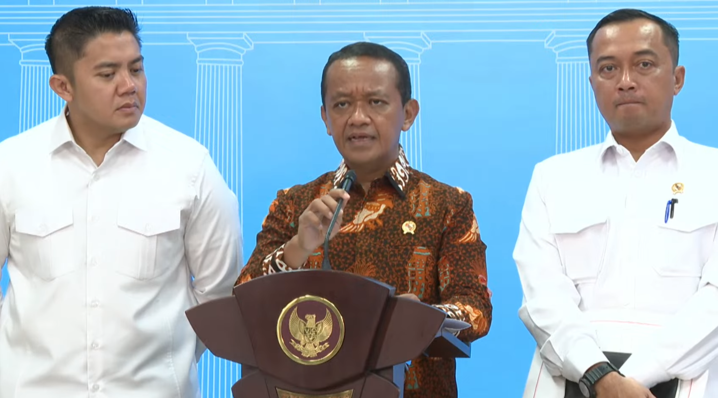 Menteri ESDM Bahlil Lahadalia. (Foto/YouTube Sekretariat Presiden)