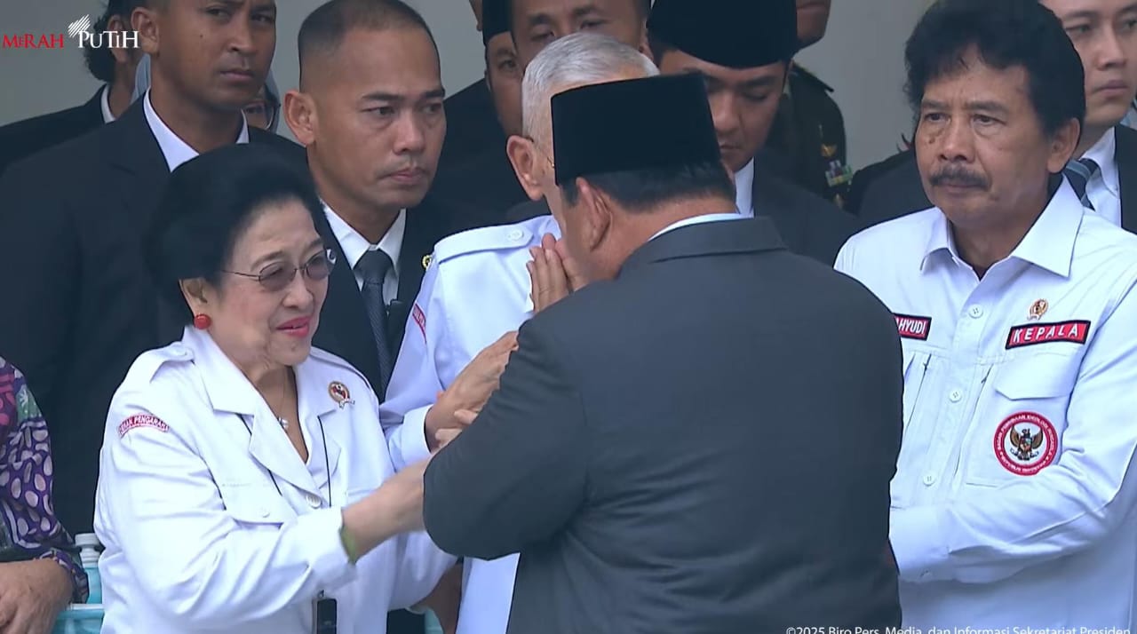 Momen Hangat Prabowo dan Megawati Usai Upacara Hari Lahir Pancasila. (Foto/istimewa)