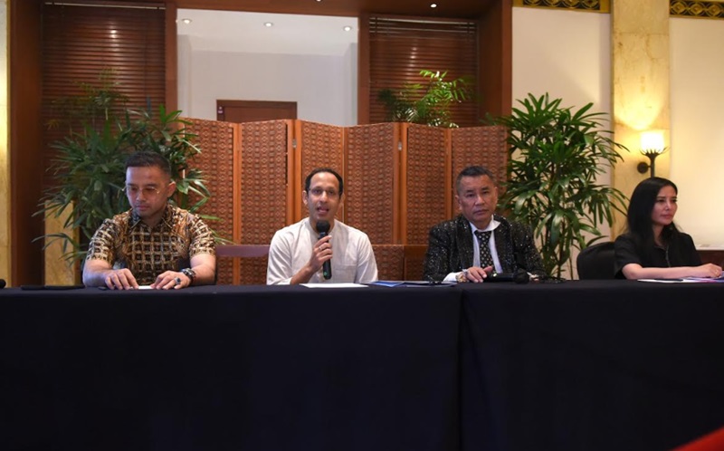 Mantan Menbudristek Nadiem Makarim (Beritanasional/Bachtiar)