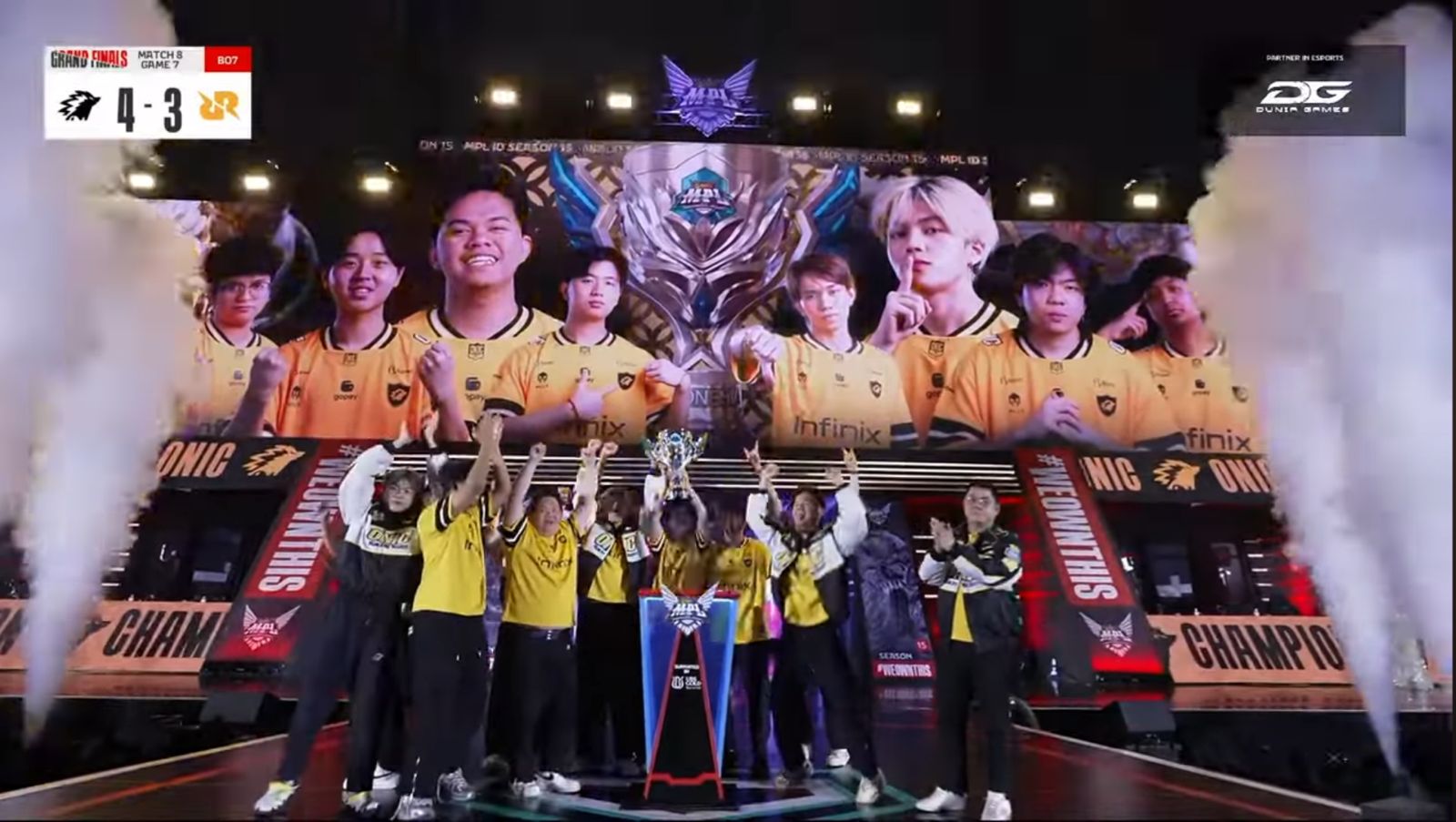 ONIC Esports Juara MPL ID S15. (Foto/MPL ID)
