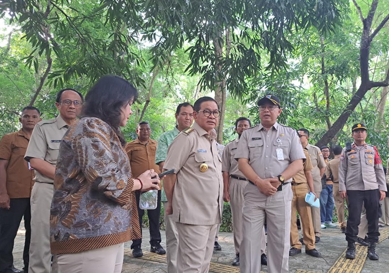 Pemprov DKI Renovasi Amphitheater Hutan Kota Srengseng, Jadi Tempat Acara Kebudayaan Gubernur DKI Jakarta Pramono Anung (Beritanasional/Lydia)