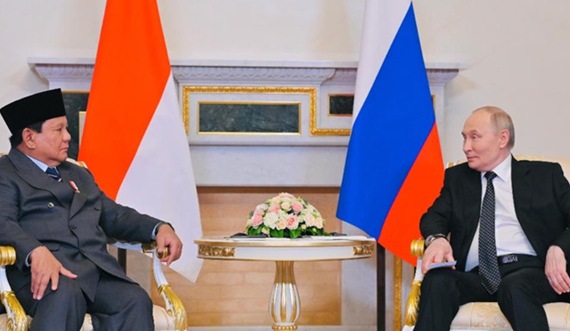 Presiden Prabowo kunjungi Putin (Foto/PBMI)