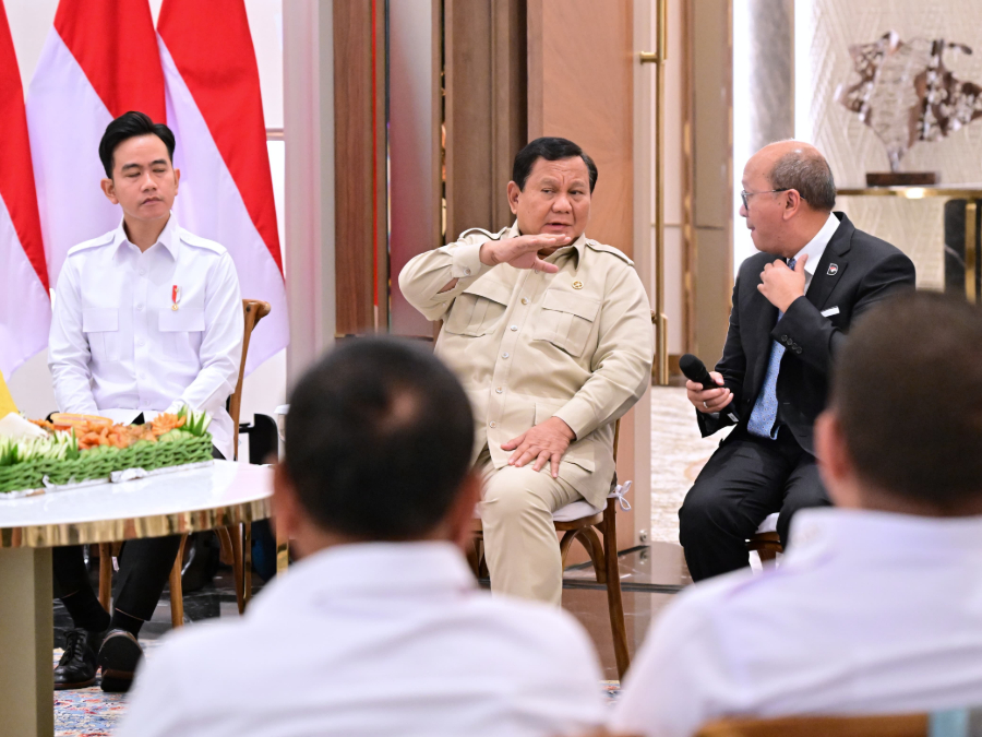 Momen Presiden Prabowo resmikan kantor Pusat Danantara. (Foto/doc. Setkab)