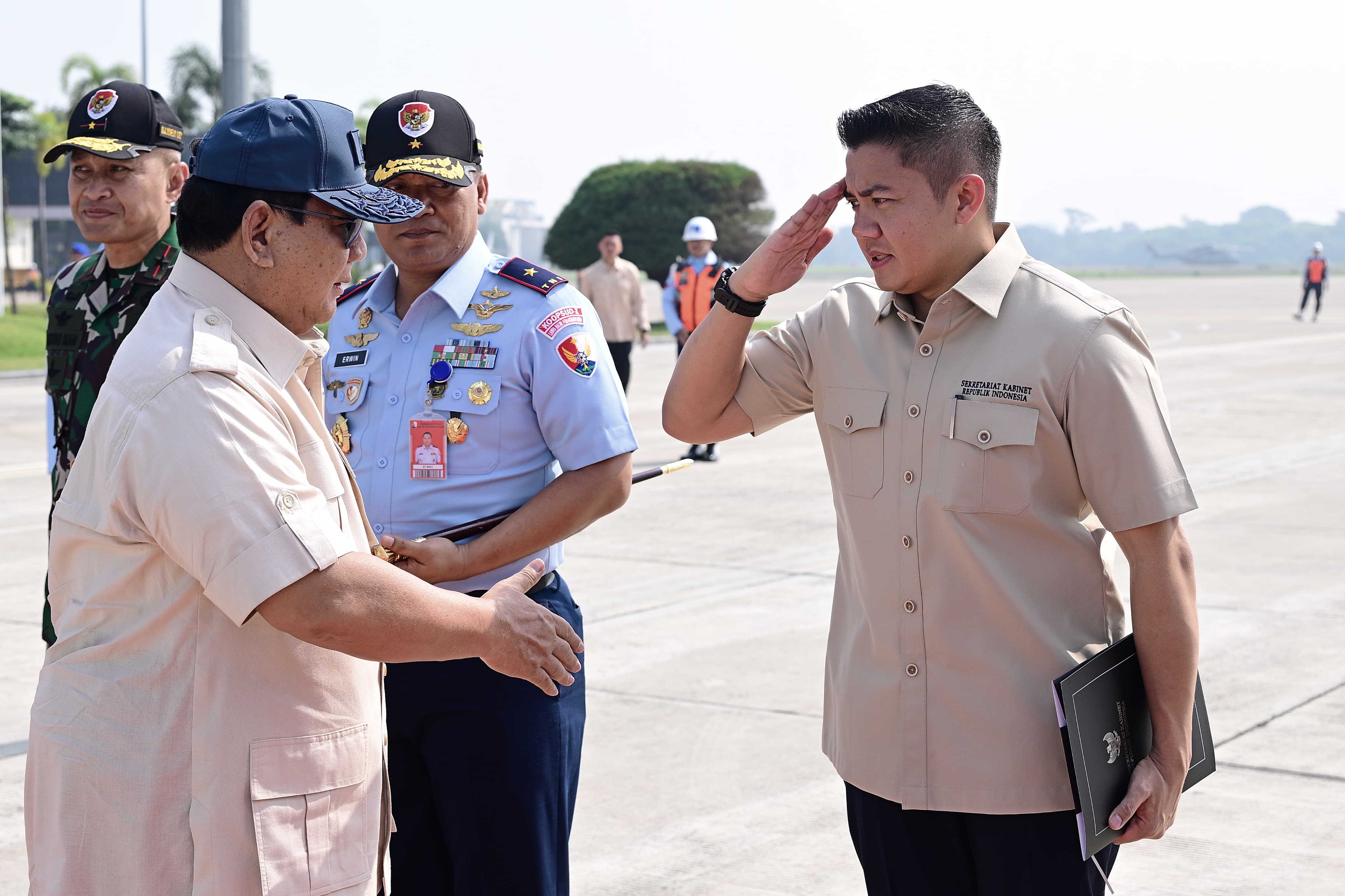 Presiden Prabowo Subianto bertolak ke Bali. (Foto/BPMI)