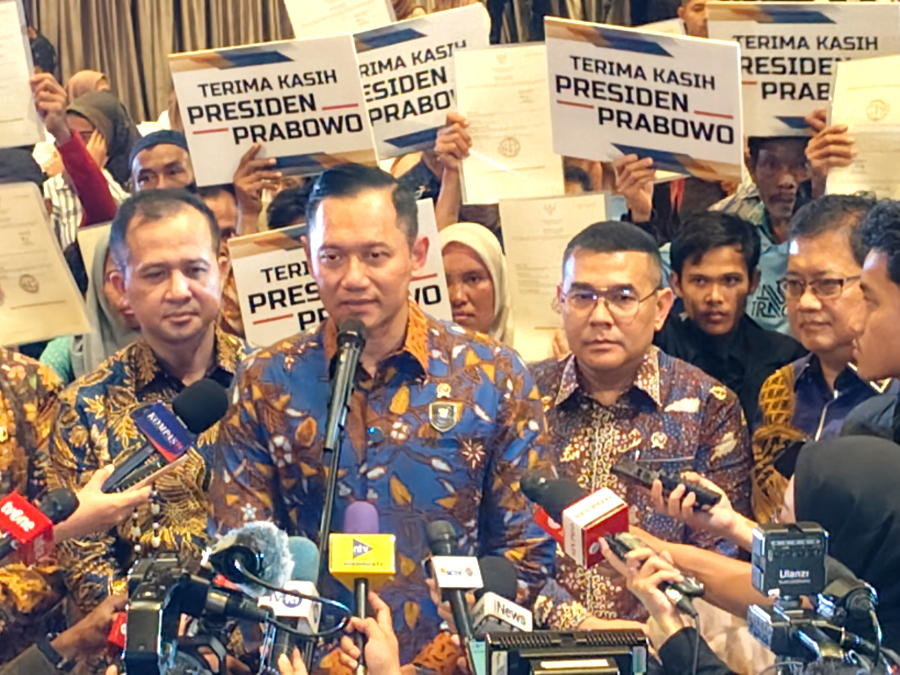 Menteri Koordinator Bidang Infrastruktur dan Pembangunan Kewilayahan, Agus Harimurti Yudhoyono. (BeritaNasional/Iman)