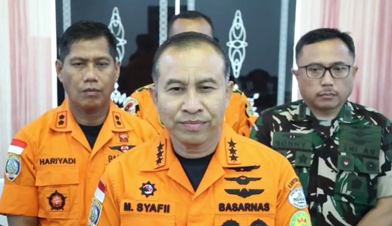 Kepala Basarnas Marsekal Muda TNI Mohammad Syafii (Foto/Video capture Basarnas)