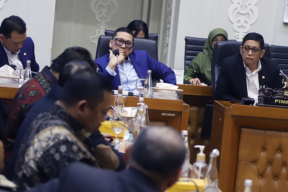Rapat Pleno dan Rapat Panitia Kerja (Panja) Badan Legislasi (Baleg). (BeritaNasional/Elvis Sendouw)