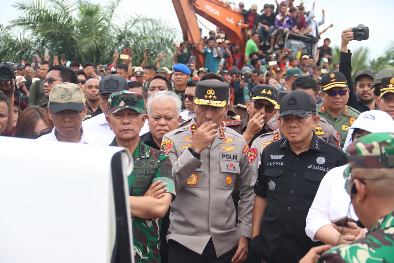 Satgas PKH temukan kebun sawit ilegal di Taman Nasional Tesso Nilo, Riau. (Foto/doc. Satgas PKH)