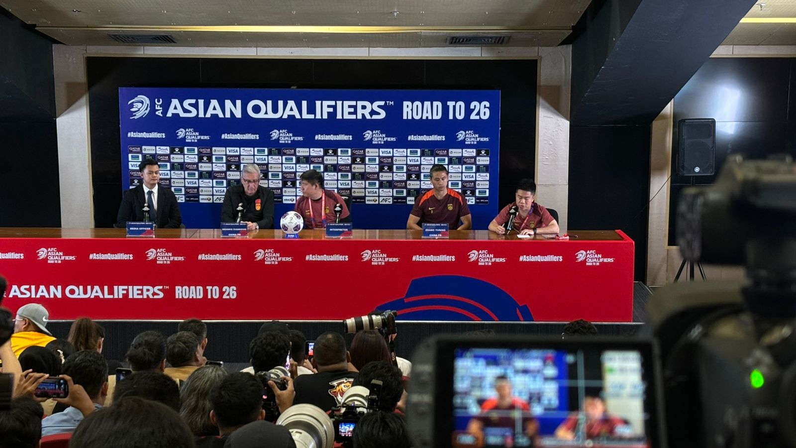 Striker China  Zhang Yuning. (BeritaNasional/Satria)