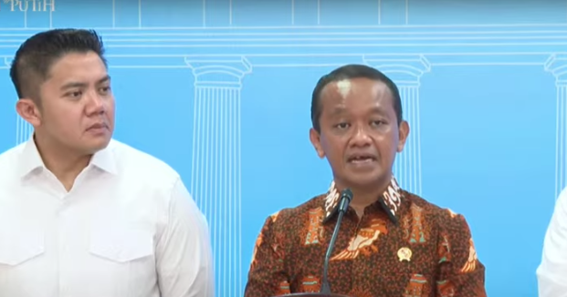 Menteri Energi dan Sumber Daya Mineral Bahlil Lahadalia di Kompleks Istana Kepresidenan, Jakarta, Selasa (10/6/2025). (Foto/Tangkapan Layar)