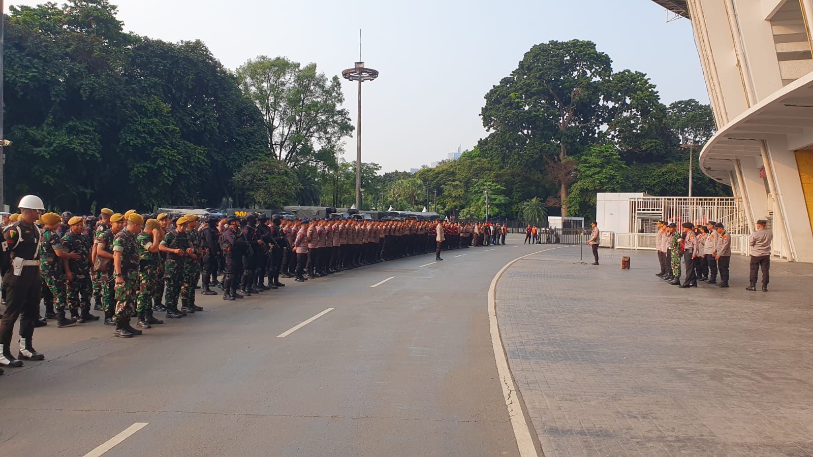 1.589 Personel Gabungan Dikerahkan Amankan Laga Indonesia vs Malaysia U-23. (Foto/Polda Metro)