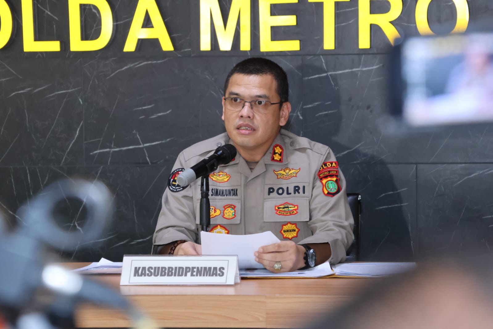 Kasubbid Penmas Bidhumas Polda Metro Jaya AKBP Reonald Simanjuntak. (SinPo.id/Dok.PMJ)