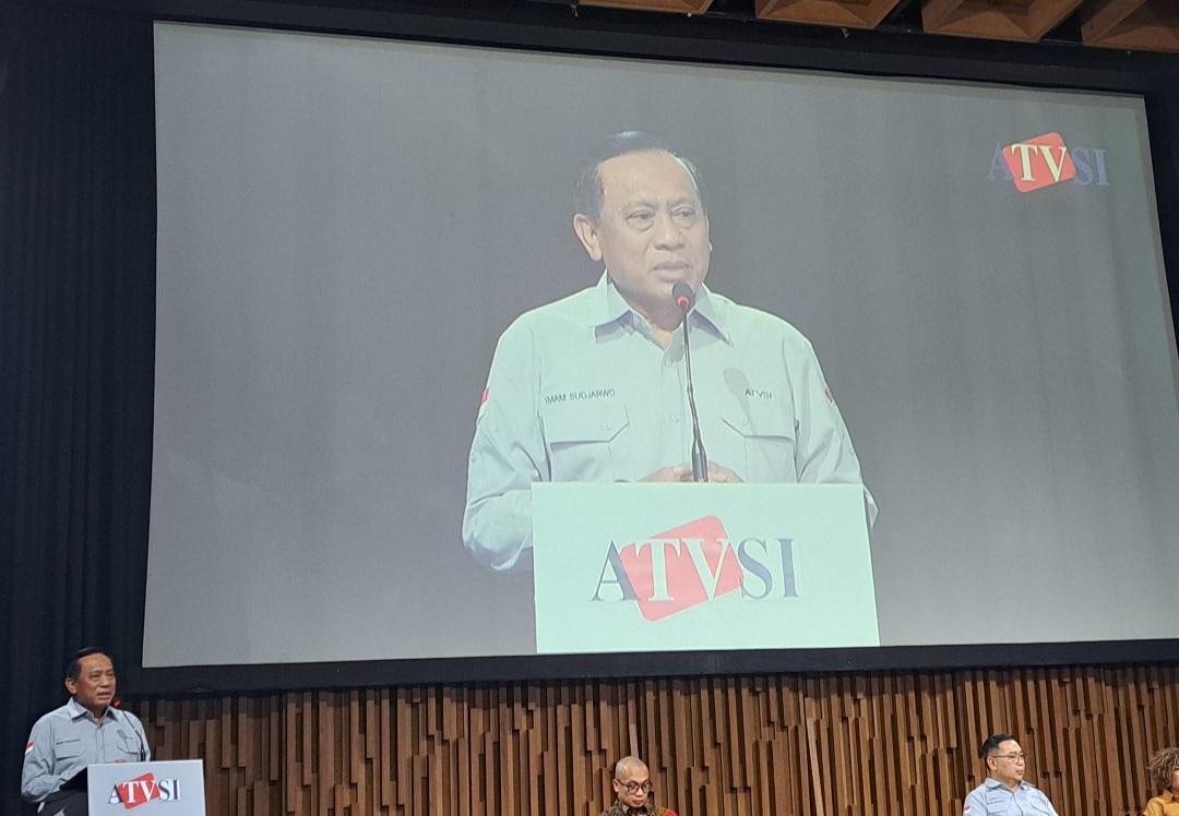 Ketua ATVSI Imam Sudjarwo dalam sambutannya di GGD (BeritaNasiona/Lydia).