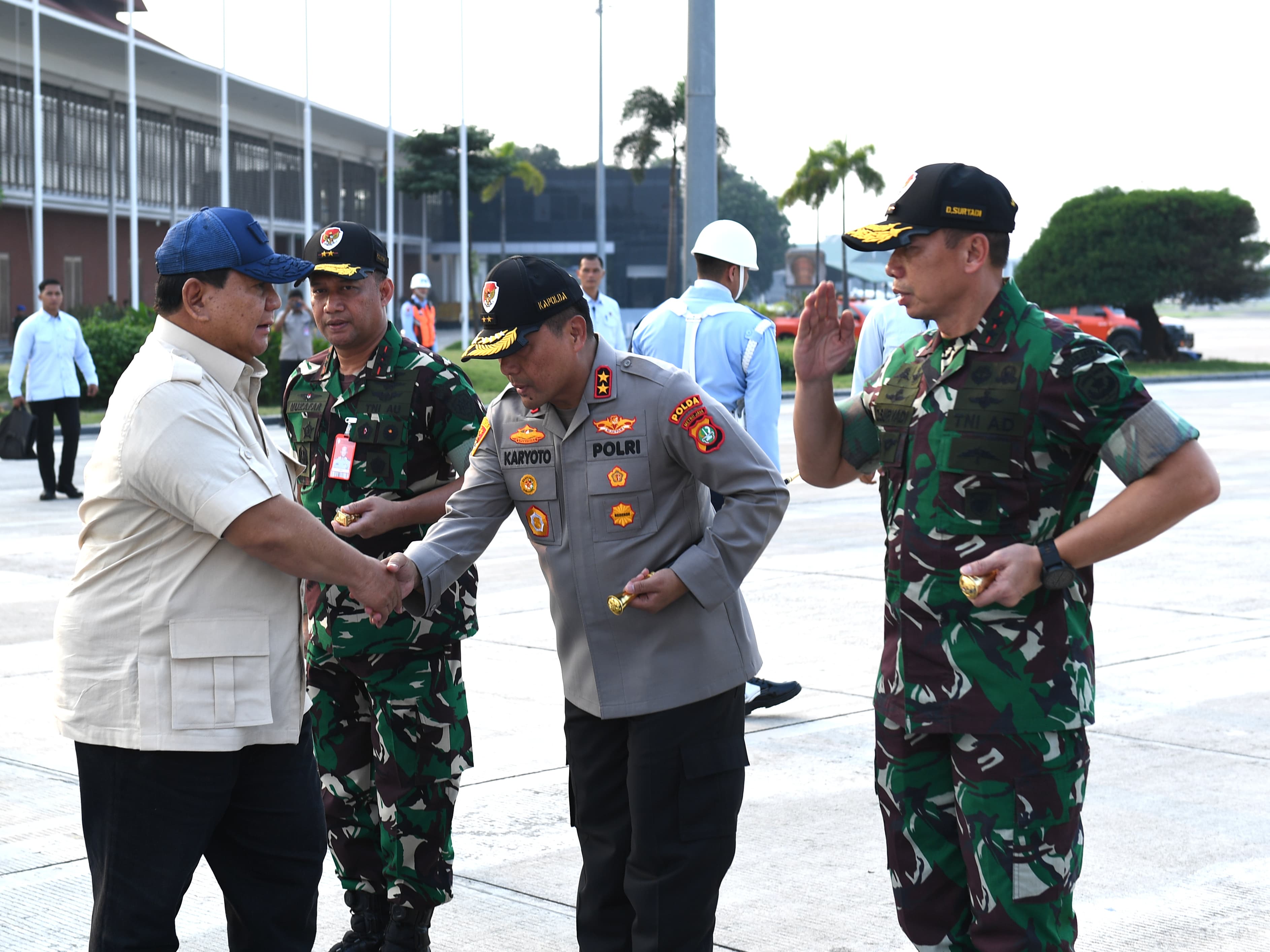 Presiden Indonesia Prabowo Subianto bertolak ke Jawa Tengah. (Foto/BPMI)