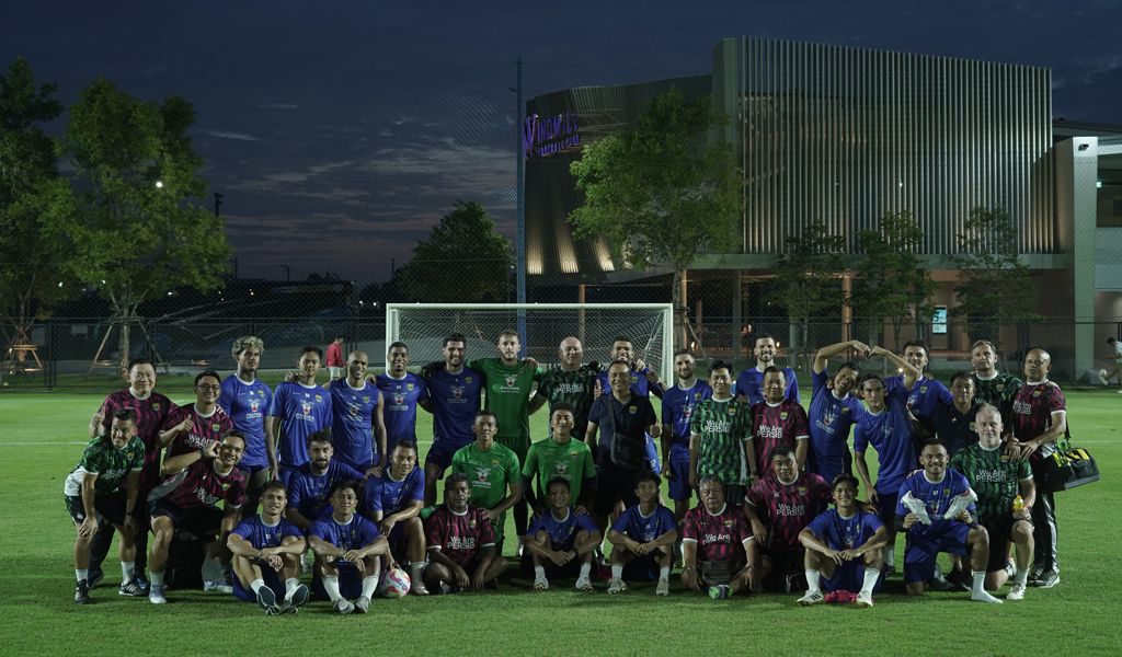 Skuad Persib Bandung saat TC di Thailand. (Foto/persib.co.id)