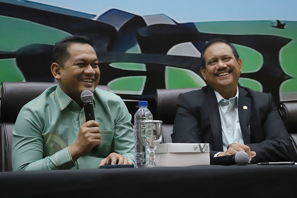 KWP dengan DPR gelar diskusi Forum Legislasi dengan tema: "Komitmen DPR Menguatkan Hukum Pidana melalui Pembahasan RUU KUHAP". (BeritaNasional/Elvis Sendouw)