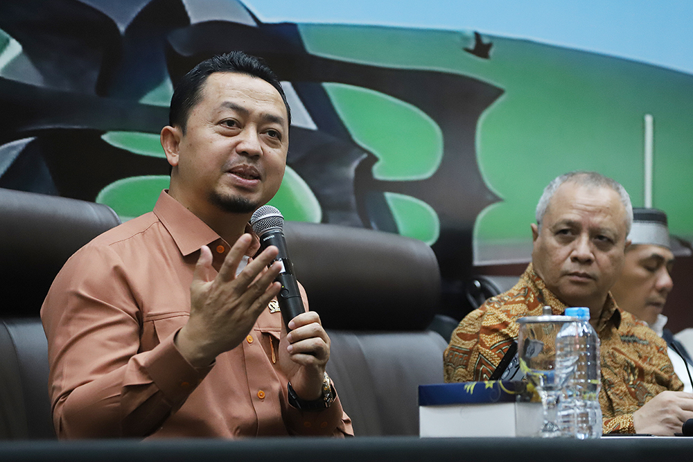 Diskusi Dialektika Demokrasi dengan tema ”Dubes Baru Harapan Baru, Upaya Memaksimalkan Diplomasi RI”. (BeritaNasional/Elvis Sendouw)