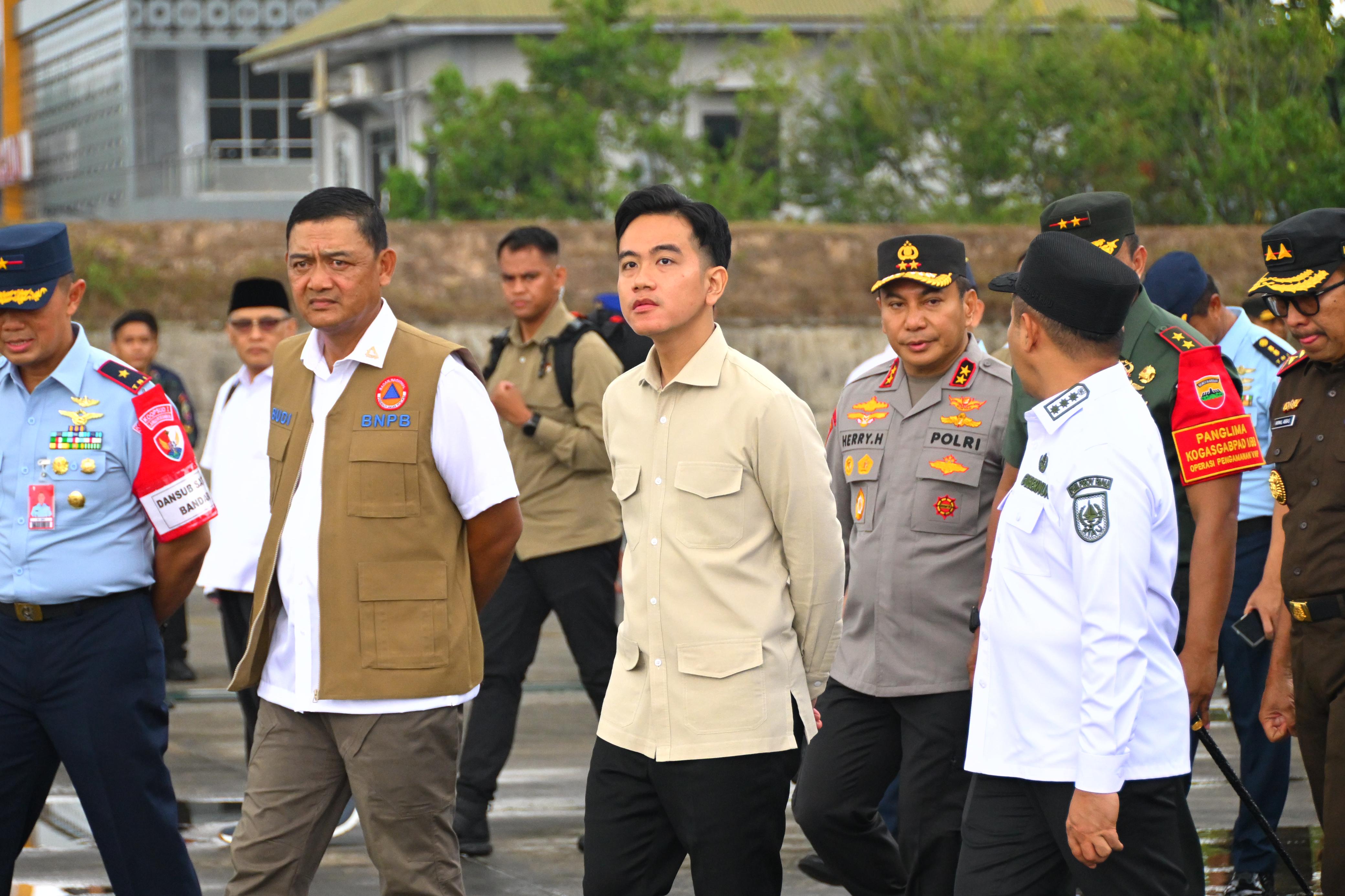 Gibran Dorong Penegakan Hukum Tegas bagi Pelaku Pembakar Lahan di Riau. (Foto/Setwapres)
