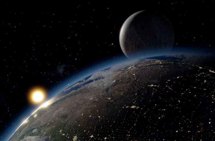 Ilustrasi Fenomena Aphelion 2025. (Foto/Freepik)
