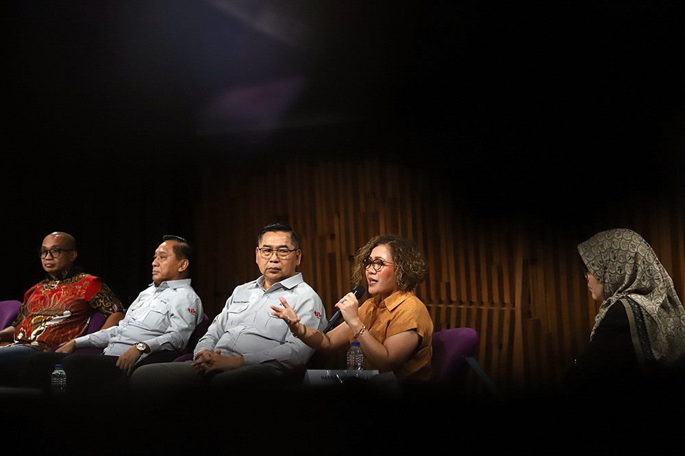 Suasana FGD yang digelar Asosiasi Televisi Swasta Indonesia (ATVSI) di SCTV Tower, Jakarta, Rabu (16/7/2025). (BeritaNasional/Elvis Sendouw)