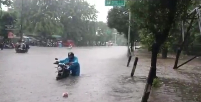 Jalanan Jakarta Tergenang Banjir. (Foto/istimewa)