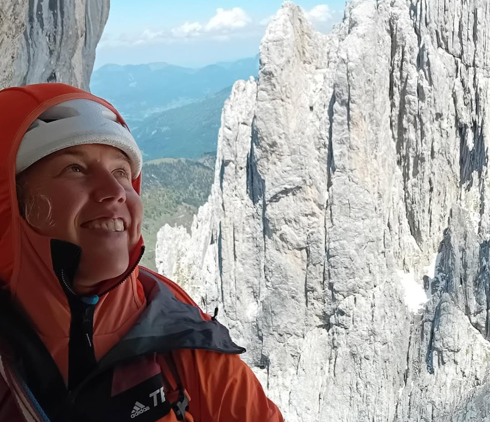 Laura Dahlmeier saat mendaki Gunung Alpen. (Foto/ Instagram Laura Dahlmeier)