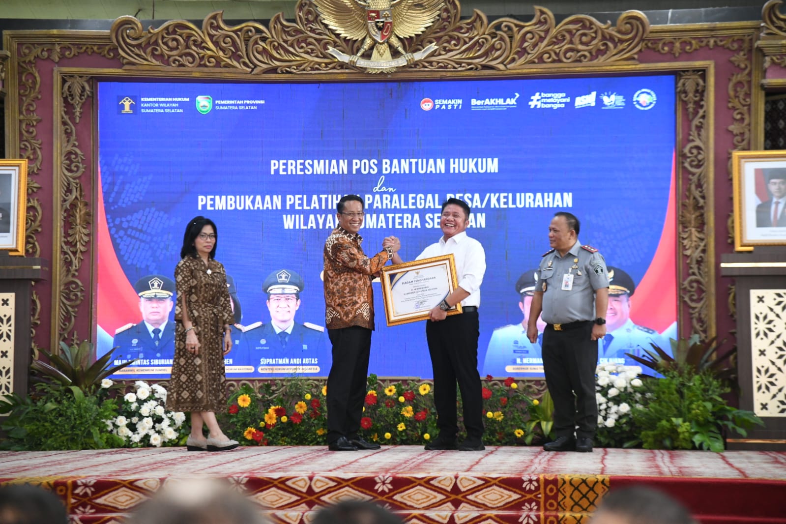 Kanwil Kemenkum Sumatera Selatan berhasil mewujudkan capaian bersejarah. (Foto/Kemenkum)
