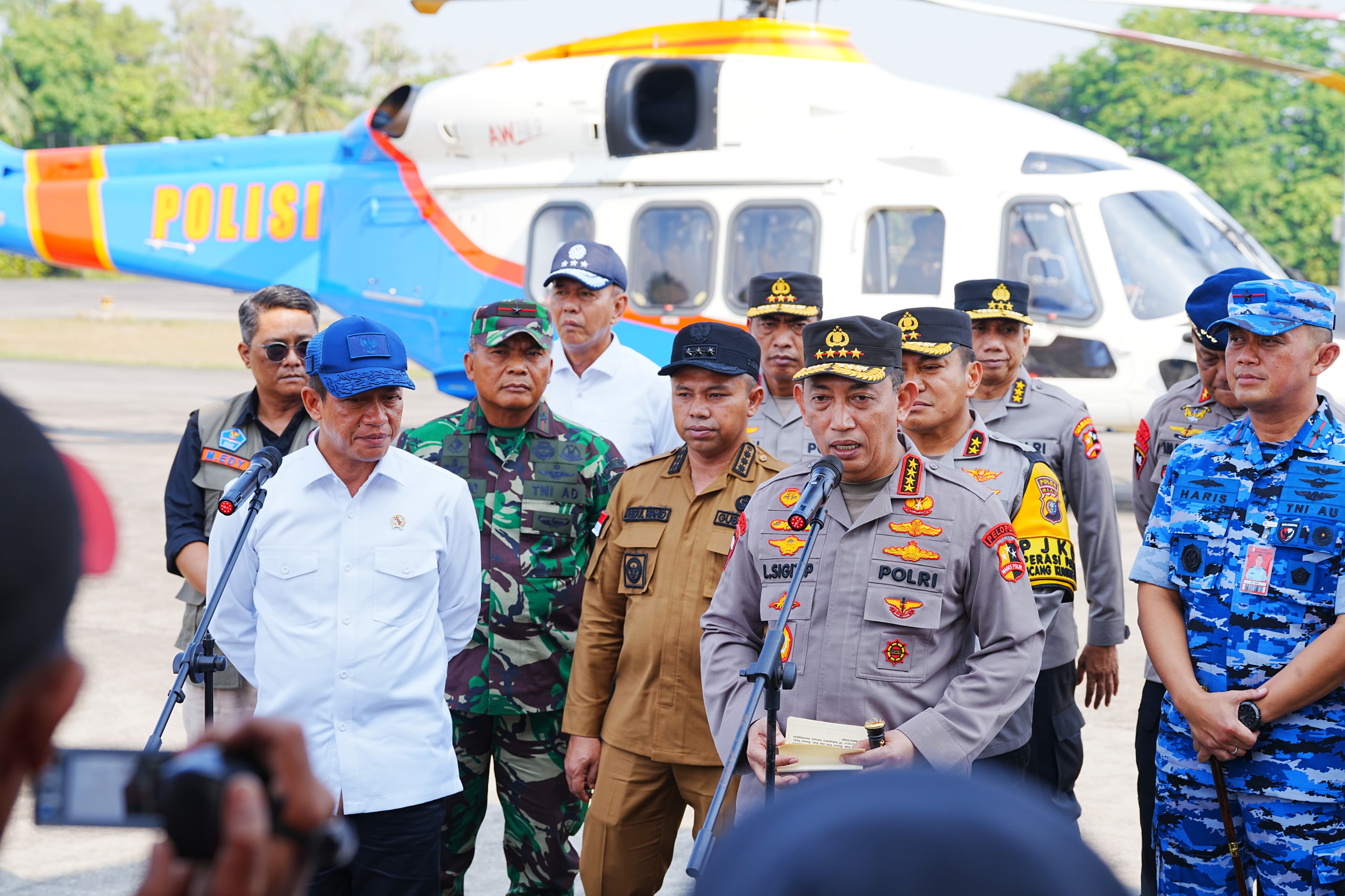 Kapolri Jenderal Polisi Listyo Sigit Prabowo saat diwawancarai. (Foto/Humas Polri)