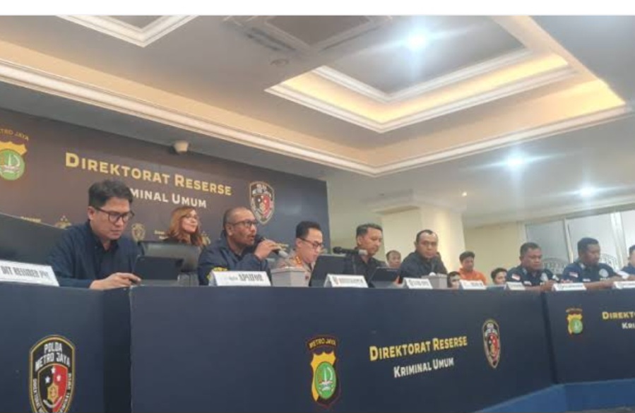 Polda Metro Jaya gelar jumpa pers ungkap kematian Arya Daru Pangayuan(BeritaNasional/Bachtiarudin)