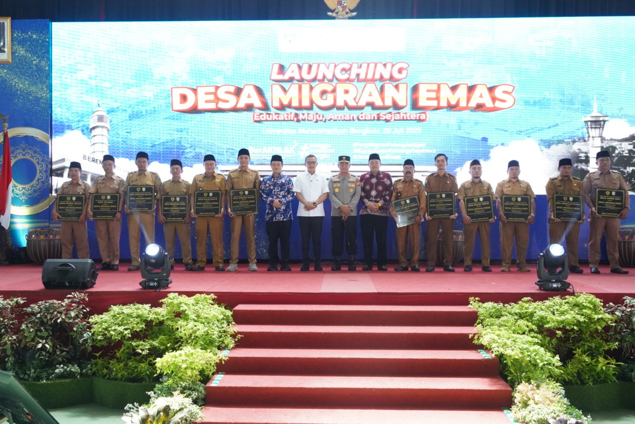 Kementerian Pelindungan Pekerja Migran Indonesia (P2MI) resmi meluncurkan program 'Kelas Migran' di Lampung. (BeritaNasional/Elvis Sendouw/HO Hms P2MI)