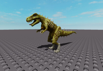 Koleksi dinosaurus T-rex di game Roblox. (Foto/Roblox)