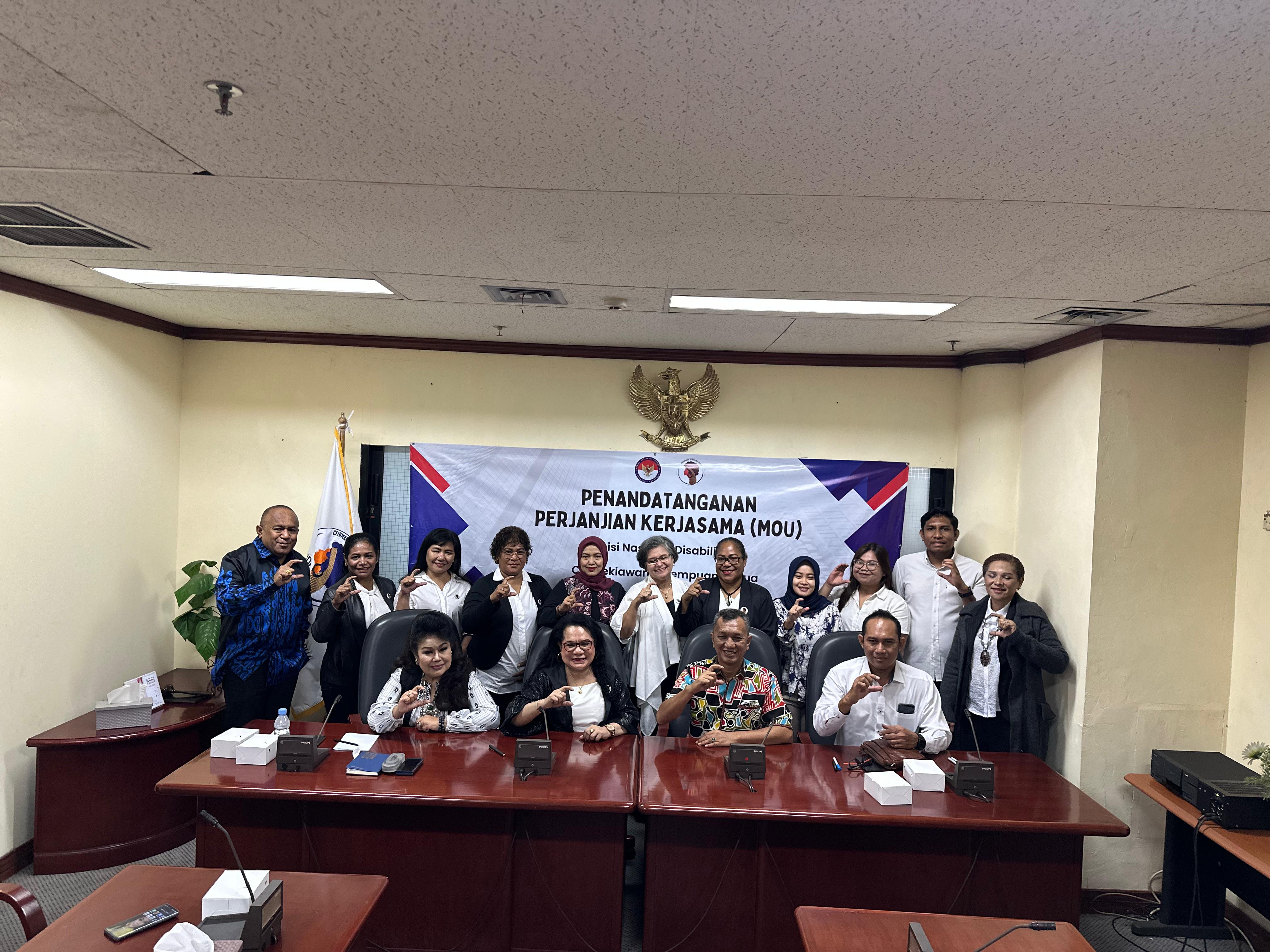 Komnas Disabilitas dan Cendikiawan Perempuan Papua. (BeritaNasional/Galuh)