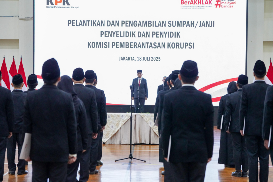 40 personel baru KPK resmi dilantik. (Foto/doc. KPK)