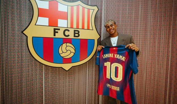 Lamine Yamal Resmi Kenakan Nomor di 10 Barcelona. (Foto/Barcelona)