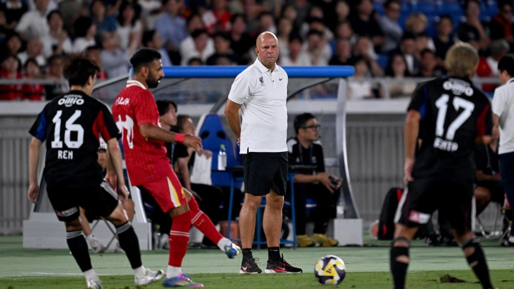 Pelatih Kepala Liverpool Arne Slot saat laga melawan Yokohama F. Marinos. (Foto/liverpoolfc.com)