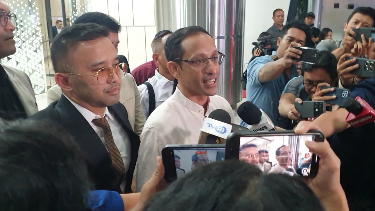Kejagung: Penetapan Nadiem Makarim Tersangka Masih Butuh Pendalaman Mantan Mendikbud Ristek Nadiem Makarim. (BeritaNasional/Bachtiar)