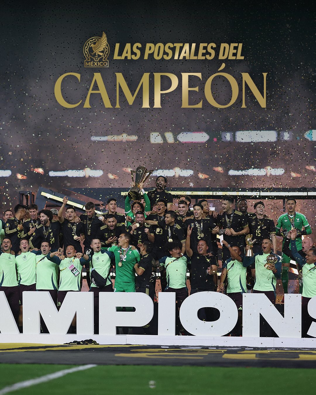 Meksiko Juara Piala Emas CONCACAF 2025 setelah Gasak AS 2-1 di Final. (Foto/Instagram Timnas Meksiko)