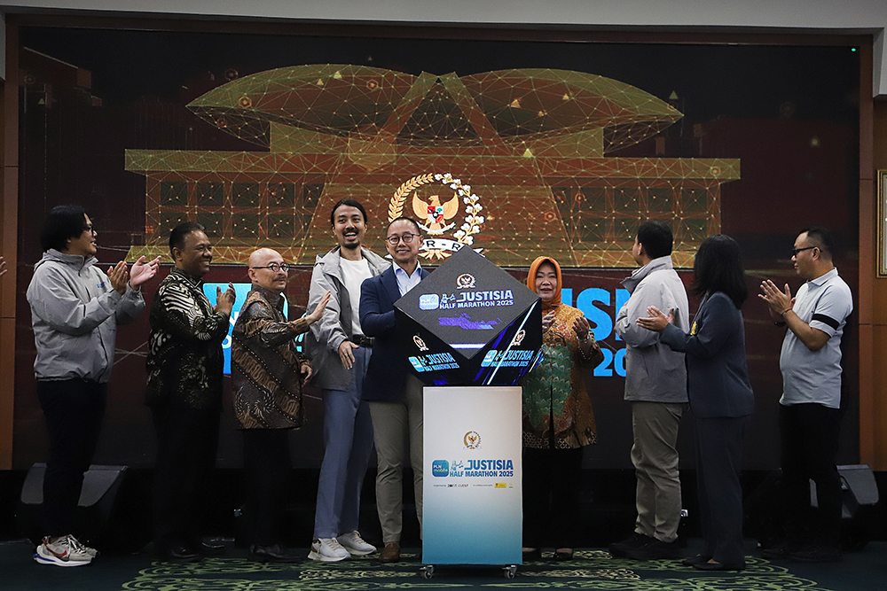 Peluncuran MPR RI - FHUI - PLN Mobile Justisia Half Marathon 2025. (BeritaNasional/Elvis Sendouw)