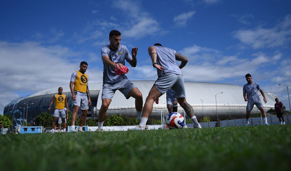 Skuad Persib Bandung sedang berlatih. (Foto/persib.co.id)