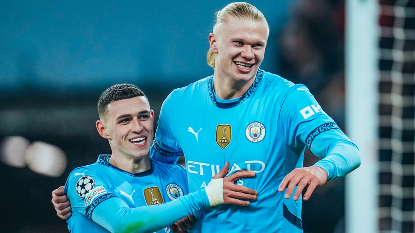 Pemain Man City, Phil Foden dan Erling Haaland. (Foto/mancity.com)
